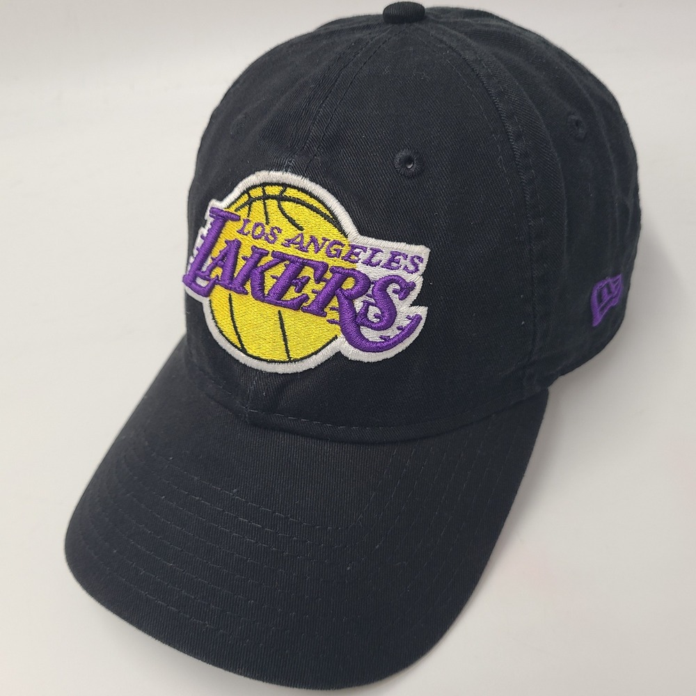 Los Angeles Lakers Hat Strapback New Era 9Twenty Black Purple NBA Basketball Men